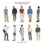 Flat Vector Men Figures Pack 01