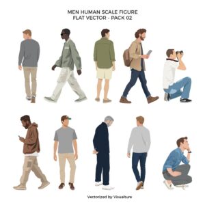 Flat Vector Men Figures Pack 02
